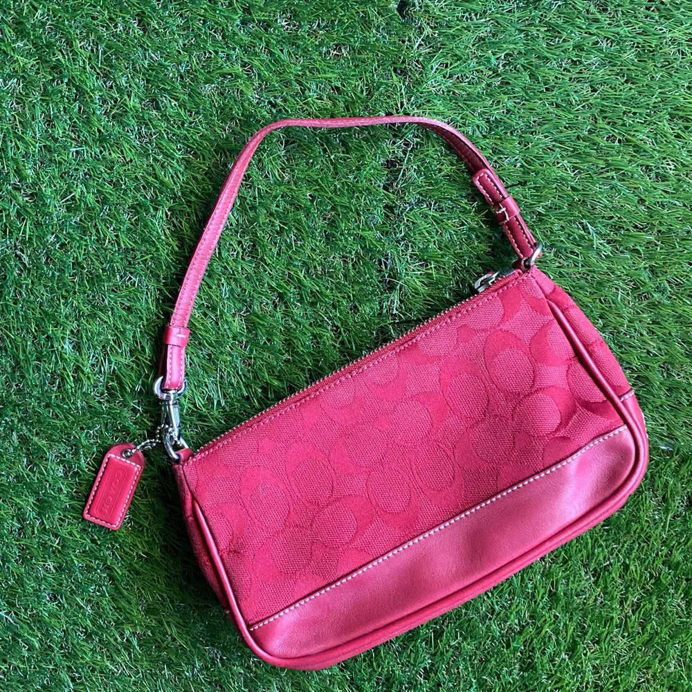 Red Coach Demi purse